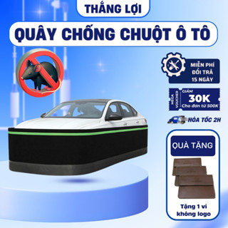  Quây chống chuột ô tô lưới phủ quanh thân xe chất nỉ dày chân đế inox kèm dải phản quang chống nước 