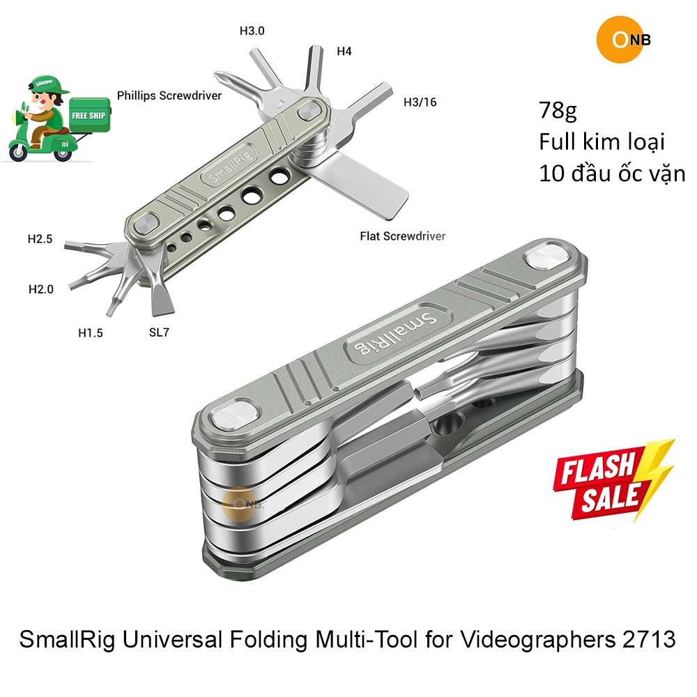 SmallRig Universal Folding Multi-Tool - 10 đầu vặn ốc đa năng máy ảnh 2713