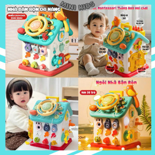 Đồ Chơi Ngôi Nhà Bận Rộn Montessori Đa Năng, đồ chơi đa chức năng giáo dục sớm, đồ chơi khối bận rộn giúp bé thông minh