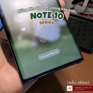 Miếng dán dẻo PPF Samsung Note 10 + Plus trong suốt/nhám chống trầy xước