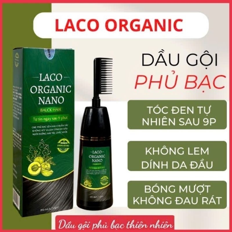 Dầu gội phủ bạc Laco 200 ml