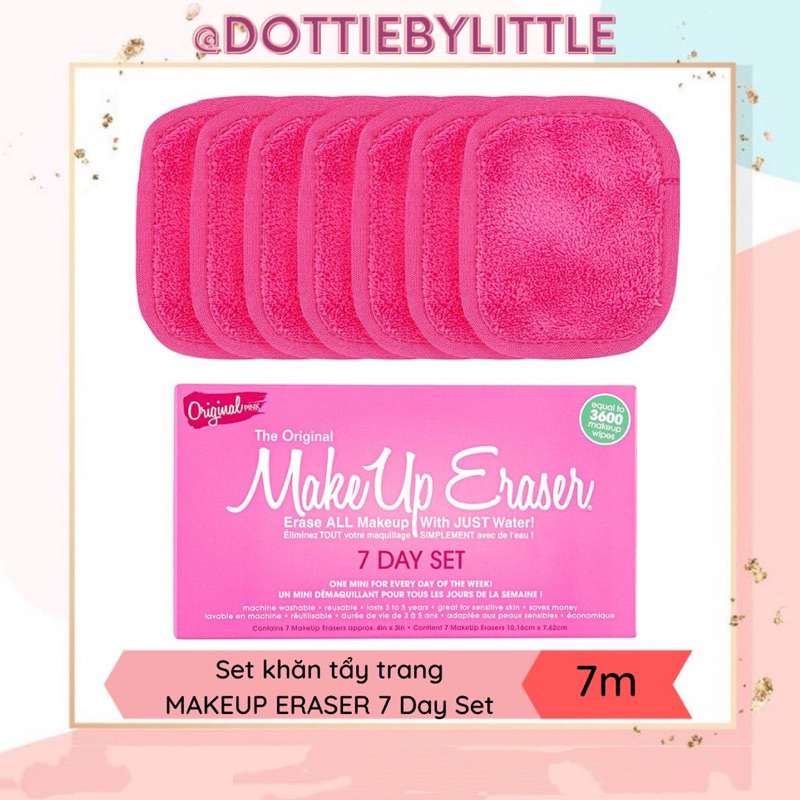 [BILL US] Tách set khăn tẩy trang Makeup Eraser mini
