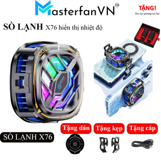 Quạt tản nhiệt sò lạnh cho điện thoại X76 PRO 15W - Làm mát nhanh có kèm kẹp 15W