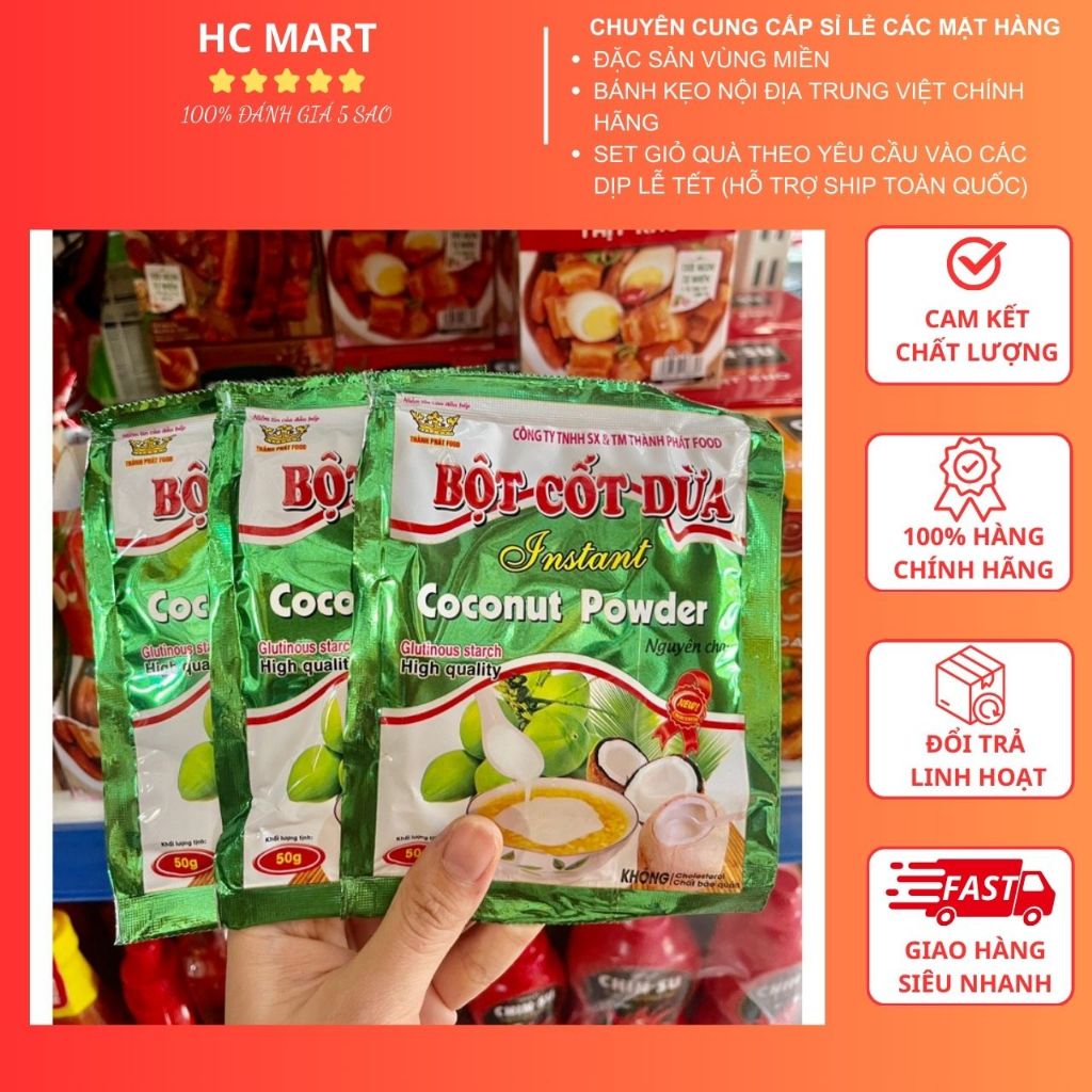 Bột Cốt Dừa Thành Phát 50g