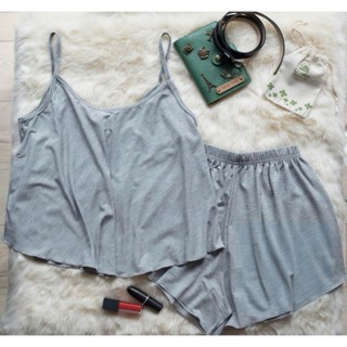 Bigsize Đồ bộ nữ mặc nhà đồ ngủ mùa hè 2 dây trơn vải thun cotton co dãn 4 chiều kiểu dáng sexy Nhã Dung Store 2