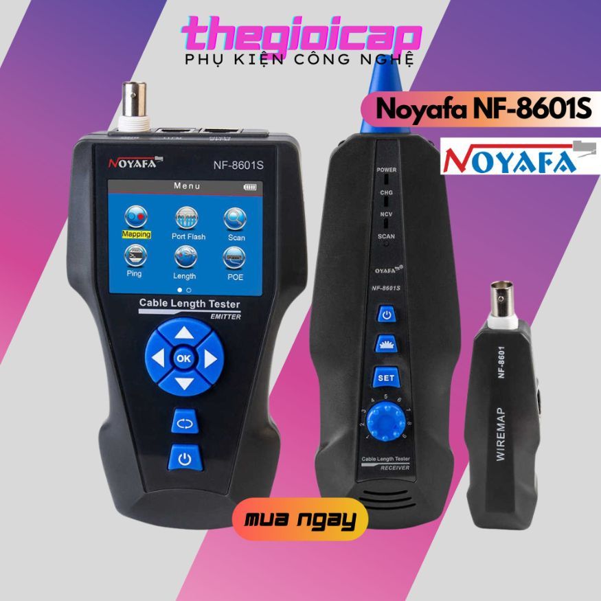 Máy Test Cáp Mạng Noyafa NF-8601S - Hàng Chính Hãng