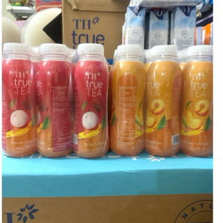 Trà Đào, Trà Vải Tự Nhiên TH True Tea Lốc 6Chai 350ml