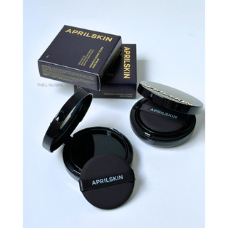 Phấn Nước April Skin Black Magic Snow Cushion Kiềm Dầu, Căng Bóng Chống Nắng SPF 50+ - The L Cosmetics