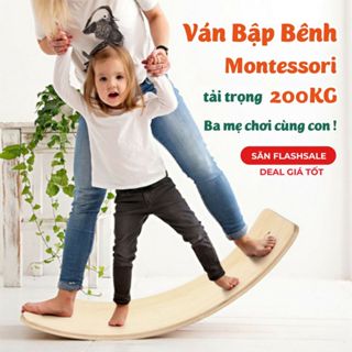 Ván Bập Bênh Ván Thăng Bằng Đồ Chơi Bằng Gỗ Montessori Balance Board - Trò Vui l KaloToys