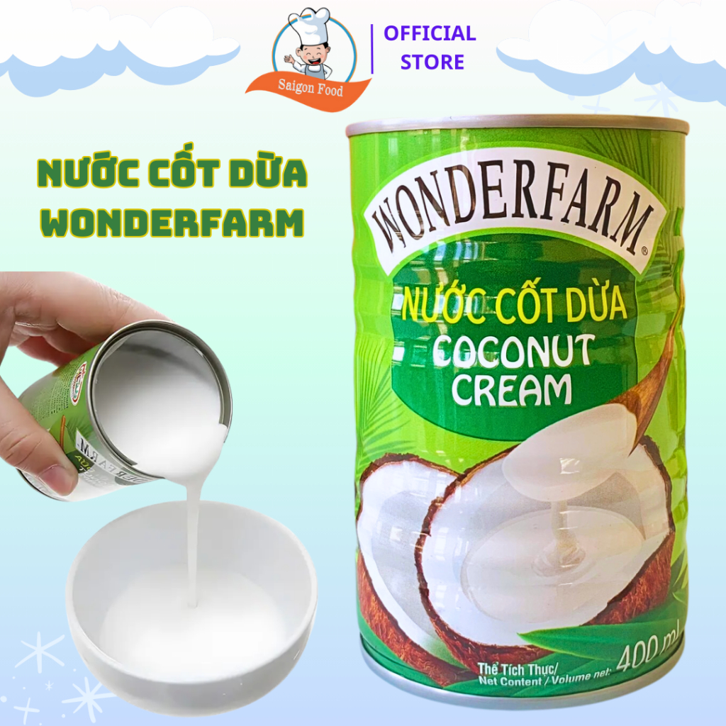 Nước Cốt Dừa Wonderfarm 400ml