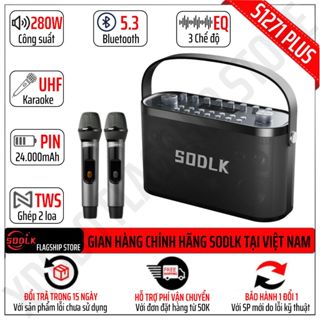 Loa Bluetooth SODLK S1271 Plus 280W DSP Siêu Trầm Karaoke Trợ Giảng Bản Nâng Cấp Của SODLK S1126 S1116 S1115 S520