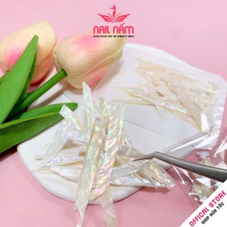 Xà cừ trắng siêu mỏng mịn ẩn trang trí móng