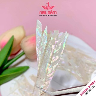 Xà cừ trắng siêu mỏng mịn ẩn trang trí móng