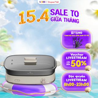 Nồi Lẩu Nướng Đa Năng BEAR dung tích 4,5L, 6 chức năng nấu tiết kiệm điện, chống dính, đa năng SB-NL45K