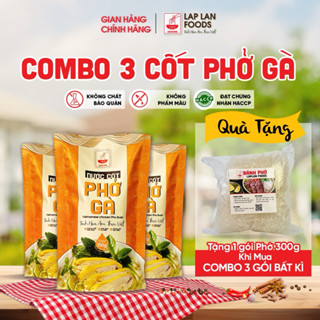 Combo 3 Gói Nước Cốt Phở Gà - Thơm ngon chuẩn vị không cầnn nêm nếm - LapLan Foods