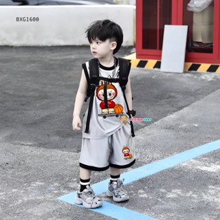 [BexinhshopVN] Bộ thun bóng áo sát nách Labubu dễ thương cho bé trai BXG1600