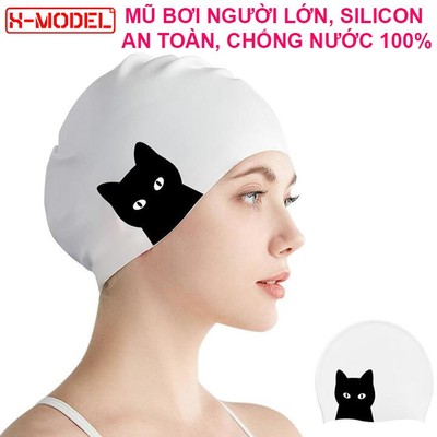 Mũ bơi người lớn silicone XMODEL CA51 chất liệu an toàn, chống trơn trượt, ngăn nước 100%