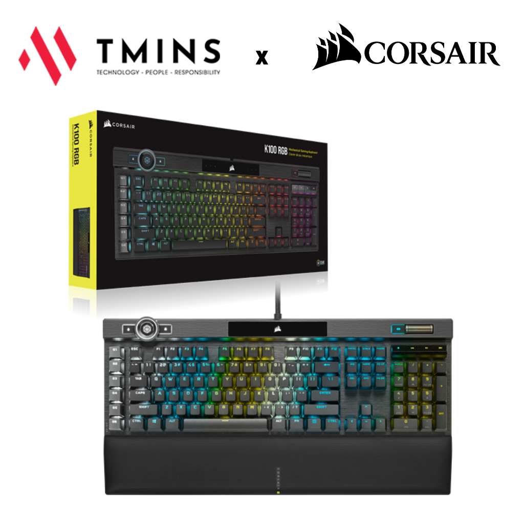Bàn phím Corsair K100 Black RGB - Hàng chính hãng