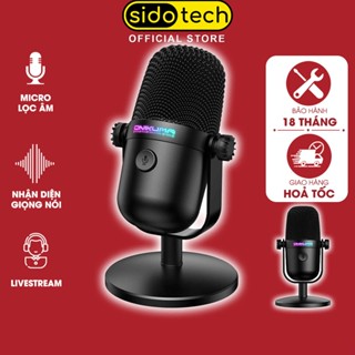 Mic thu âm để bàn mini SIDOTECH ONIKUMA M830 micro livestream karaoke lọc âm chống ồn PC máy tính laptop chuyên nghiệp