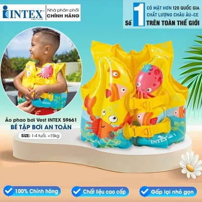 Áo phao bơi cá cho bé từ 2-3 tuổi INTEX 59661