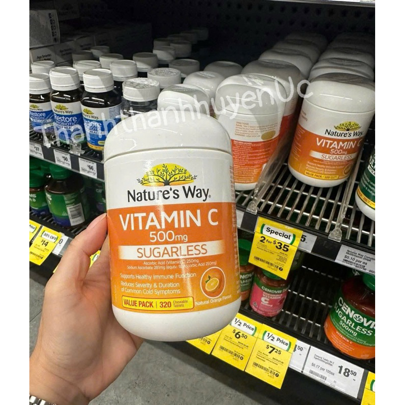Nature's Way Vitamin C 500mg Sugarless