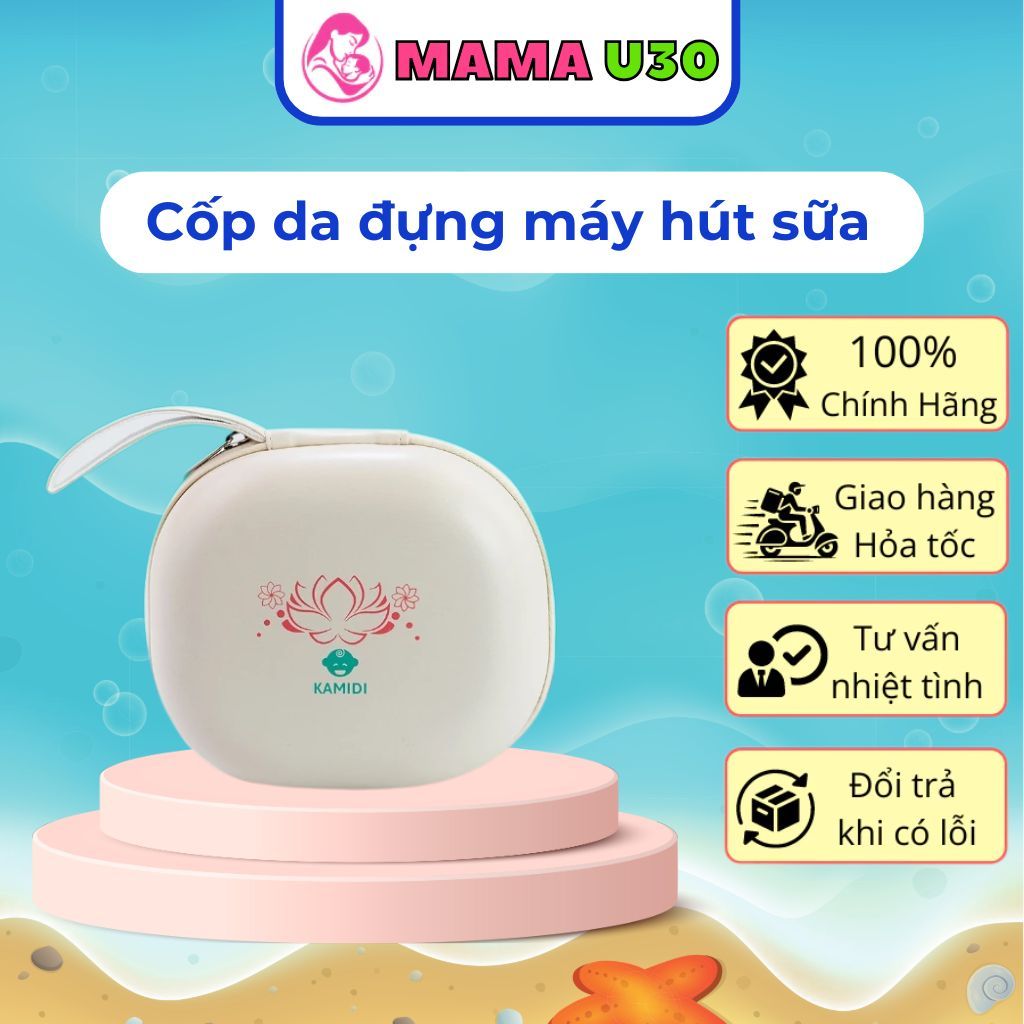 (Qùa tặng) Cốp Da Đựng Máy Hút Sữa Rảnh Tay Kamidi Smart