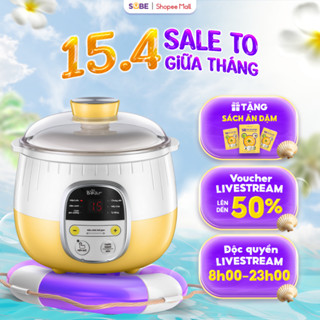 Nồi Chưng Yến Điện Bear Mini 0,8 L Cách Thuỷ Chưng Yến Nhanh Chóng, Nồi Nấu Cháo Chậm Bear - Sube001