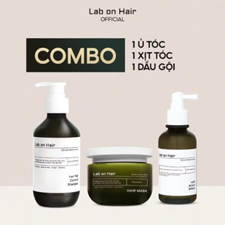 Lab On Hair Combo sản phẩm chăm sóc tóc toàn diện: dầu gội đầu  + kem ủ tóc + xịt dưỡng tóc 300ml +250ml +160ml