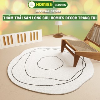  Thảm trải sàn lông cừu HOMIES Bedding & Décor Trang Trí Phòng Khách Ngủ - Hiện Đại Phong Cách 