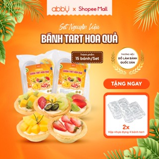 [ABBY] Set Nguyên Liệu Làm Bánh Tart Hoa Quả thành phẩm 15 bánh