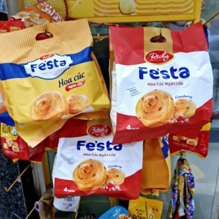 Bánh Mì Hoa Cúc Ngàn Lớp Fe'sta Richy Túi 120g/ Bánh mì Hotdog 42g