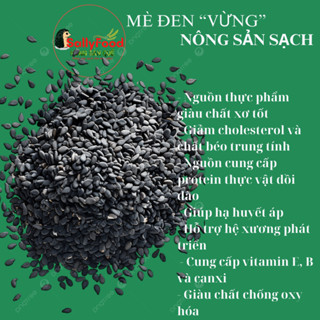 1kg Mè Đen Hữu Cơ SallyFood Vừng Đen Sạch Không Chất Bảo Quản Organic - Shop Sỉ Lẻ Nông Sản Quê