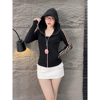 Áo khoác nữ form ôm chất vải gân borip , áo khoác mỏng mát - BR