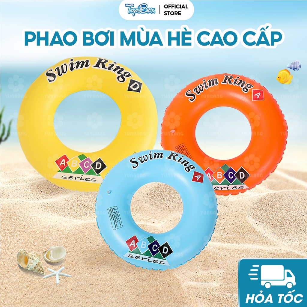 Phao Bơi Tròn Trẻ Em và Người Lớn Cao Cấp Swing Ring 60-70-80-90-100CM