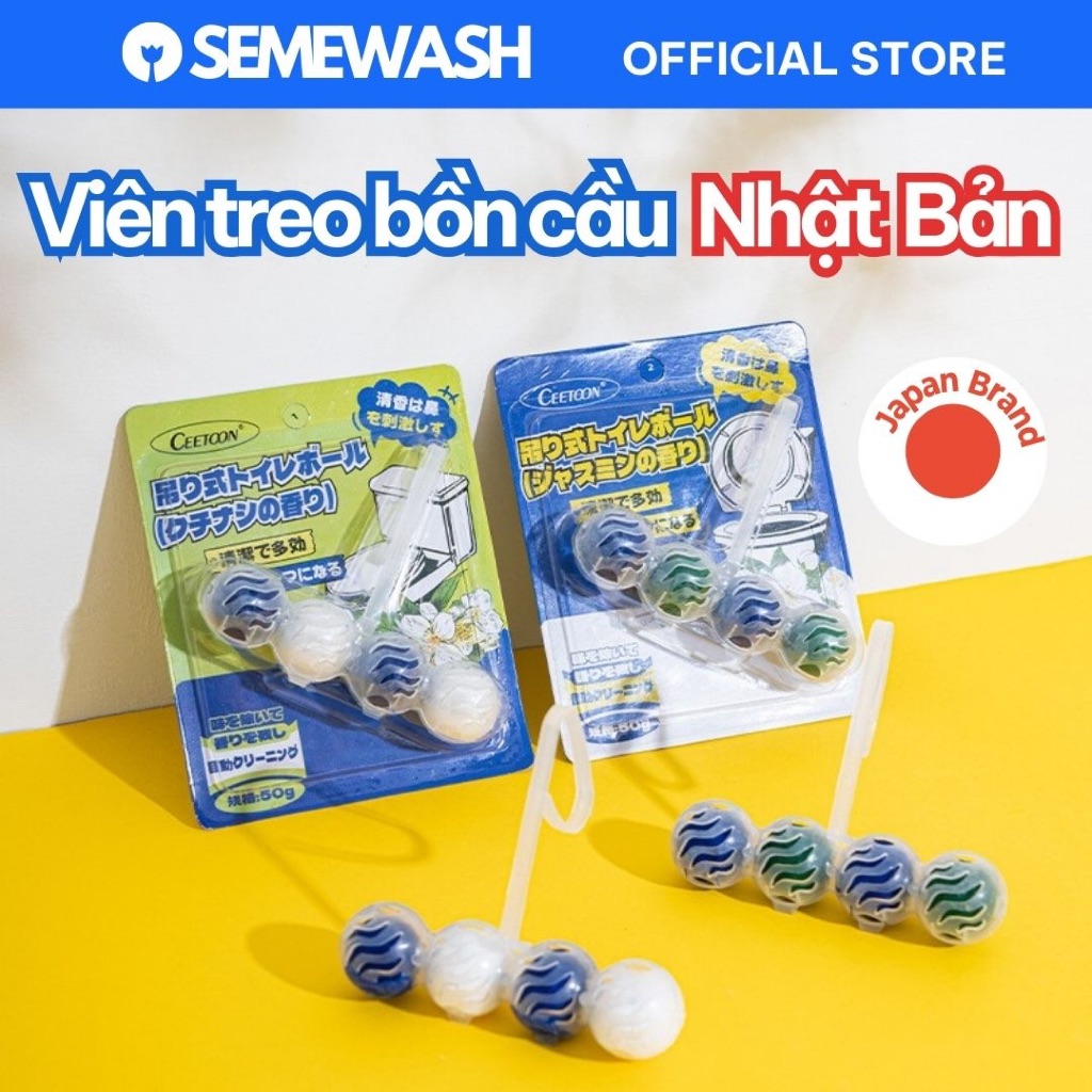 Viên Treo Bồn Cầu Nhật Bản Ceetoon sạch diệt khuẩn 50g viên thả bồn cầu