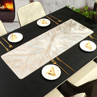(MỚI) Tấm trải bàn ăn 91CM-1.8M-2.5M, thảm lót bàn trà tủ kệ TABLE RUNNER cao cấp PVC, chịu nhiệt chống thấm siêu đẹp