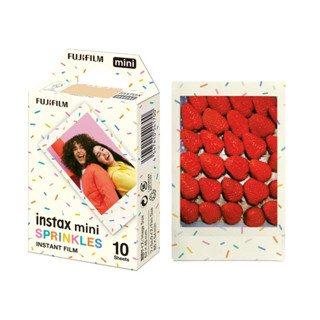  Phim Chụp Ảnh Lấy Liền Instax Mini Sprinkles 10 Film - Film Viền Màu Dùng Cho Máy Ảnh Mini 12 