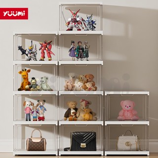 Yuumi không cần cài đặt trong suốt hộp đựng giày kệ giày tủ giày kệ đựng giày tủ giày nhựa độ cứng cao