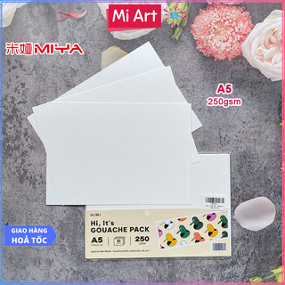   Hỏa Tốc HCM  Giấy Vẽ Màu Gouache Màu Nước HIMI A5 250gsm 