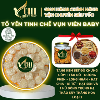 Yến Vụn Sấy Tổ Dạng Viên Baby Nguyên Chất 100% - Yến Sào Yến Chi