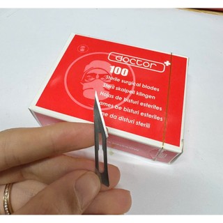 Lưỡi Dao Mổ Sterile Doctor Số 11 – Hộp 100 Cái (Loại 1)