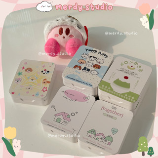  Hộp thiếc mini đựng đồ nắp dọc cute 