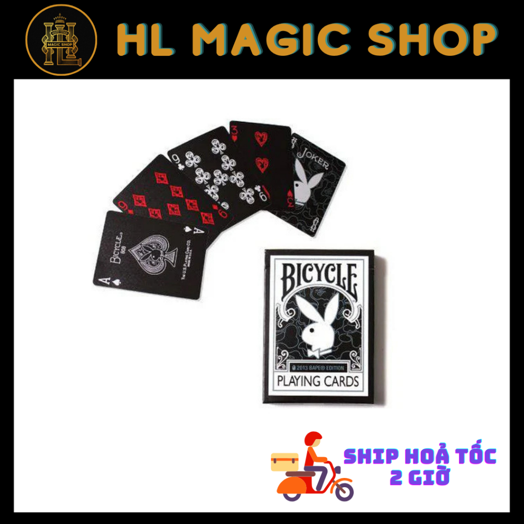 Bộ bài tây, bài ảo thuật Bicycle Playing Cards A BATHING APE BAPE EDITION 2013 Japan - Super Rare - 