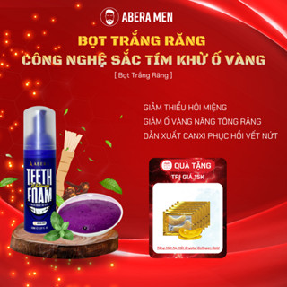 Bọt Trắng Răng Abera Men 150ML - Công Nghệ Khử Vàng Răng Bằng Sắc Tím