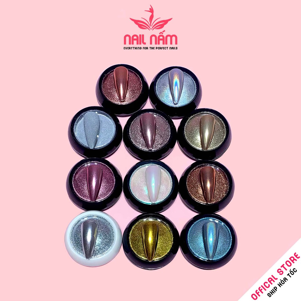Bột tráng gương nail trang trí móng