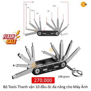 Bộ Tools Thanh vặn 10 đầu ốc đa năng cho Máy Ảnh giá rẻ