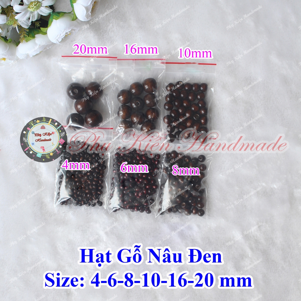 Hạt gỗ nâu đen