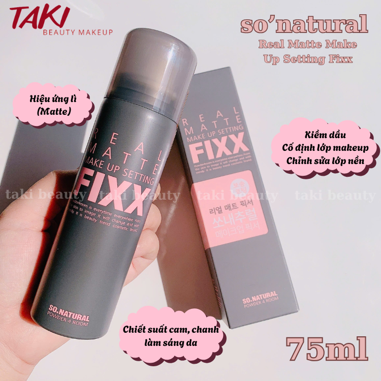 Xịt Khoá Makeup So Natural Fixx All Day Tight Make Up Setting 75ml 120ml | BigBuy360 - bigbuy360.vn