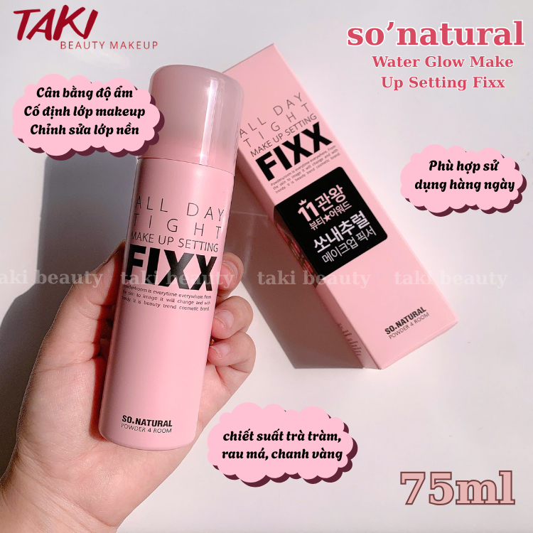 Xịt Khoá Makeup So Natural Fixx All Day Tight Make Up Setting 75ml 120ml | BigBuy360 - bigbuy360.vn