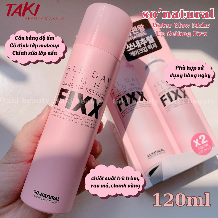 Xịt Khoá Makeup So Natural Fixx All Day Tight Make Up Setting 75ml 120ml | BigBuy360 - bigbuy360.vn